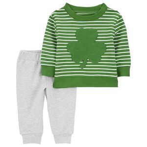 Baby Carter's 2-Piece St. Patrick's Day Top & Pant Set - 12 Months